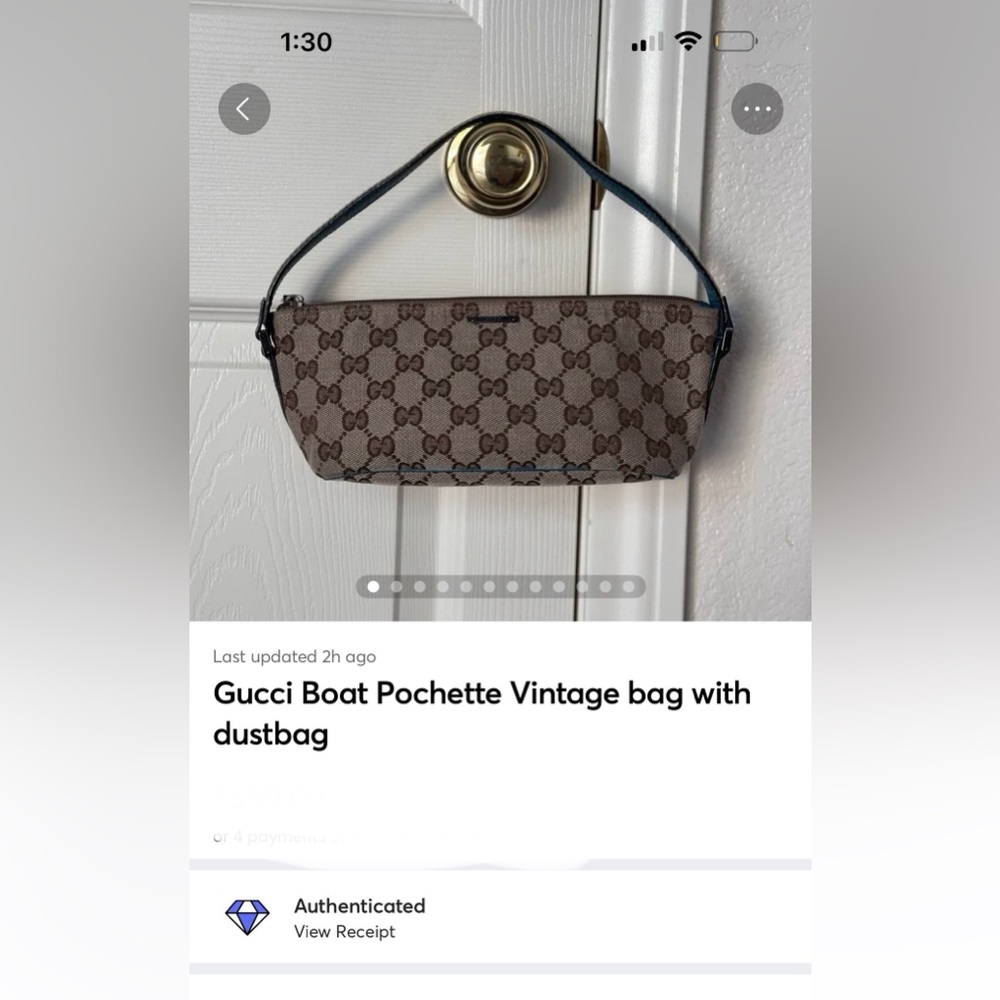 Gucci Boat Pochette bag with dustbag - Picture 16 of 16